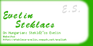 evelin steklacs business card